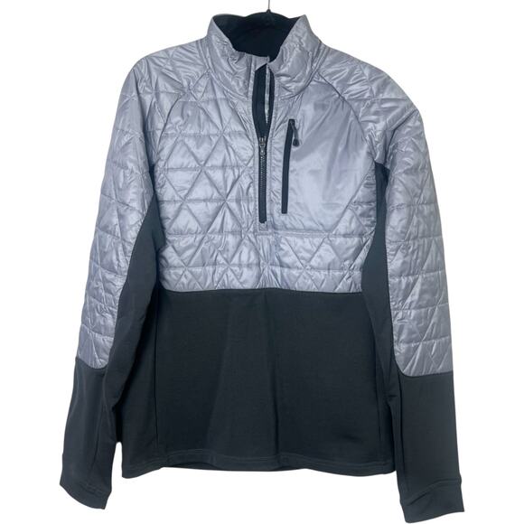 Smartwool Men's Propulsion 60 Hybrid 1/2 Zip Insulated Jacket Gray Size Medium - Picture 2 of 12